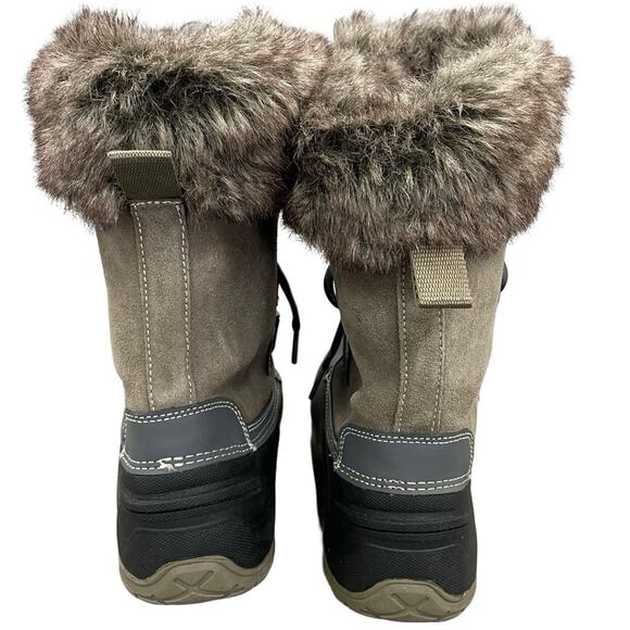 Khombu Slope Leather Snow Boots Size 7 - Picture 5 of 8